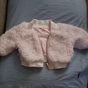 Plush Pink Baby Jacket